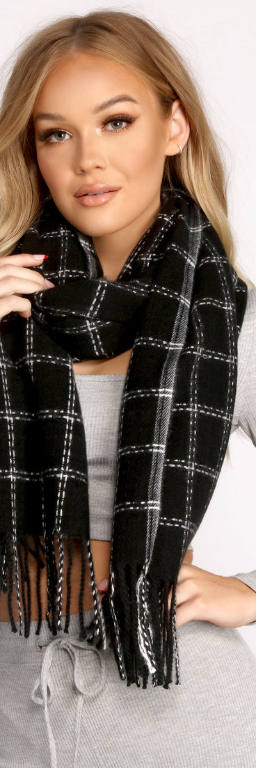 Keep It Cozy Fringe Blanket Scarf for 2022 festival outfits, festival dress, outfits for raves, concert outfits, and/or club outfits