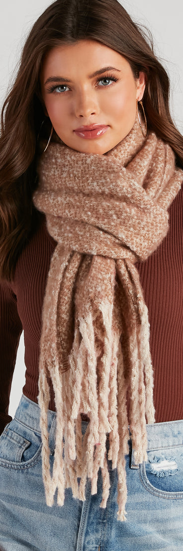 Autumn Vibes Fringe Blanket Scarf