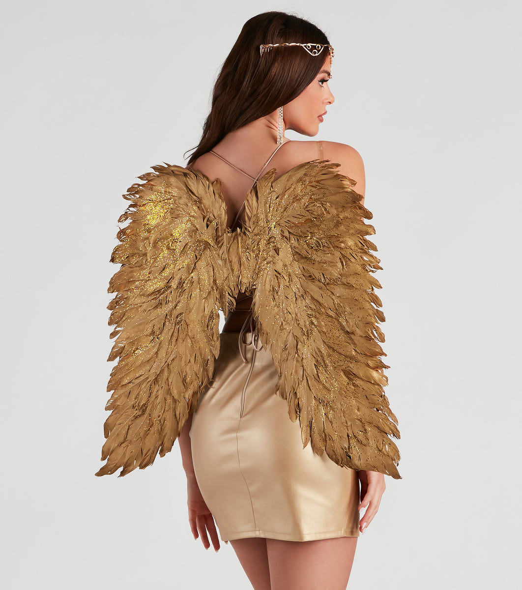  Rubie's Adult Gold Costume Wings, As Shown, One Size :  Clothing, Shoes & Jewelry