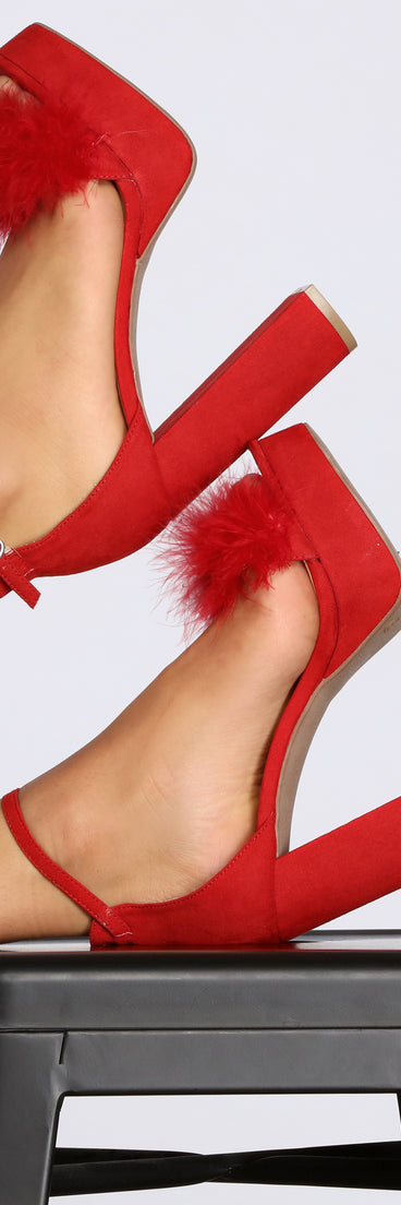 Top Notch Faux Fur Platform Heels are chic ladies' shoes to complete your best 2023 outfits. They come in a variety of trendy women's shoe styles like platforms and dressy low-heels, & are available in wide widths for better comfort.