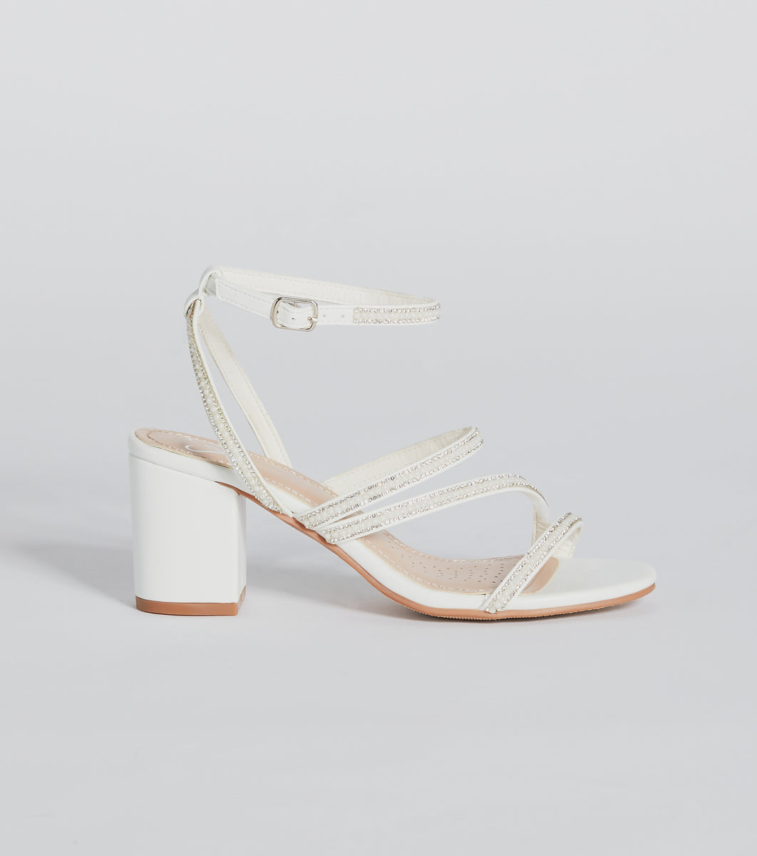 Sparkle With Flair Rhinestone Faux Pearl Heels | Windsor