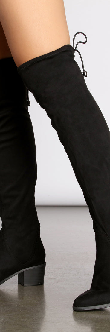 Above Basic Over The Knee Boots is a trendy pick to create 2023 concert outfits, festival dresses, outfits for raves, or to complete your best party outfits or clubwear!