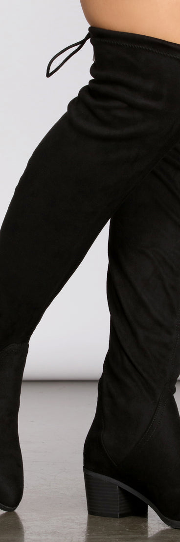 Above Basic Over The Knee Boots are chic ladies' shoes to complete your best 2023 outfits. They come in a variety of trendy women's shoe styles like platforms and dressy low-heels, & are available in wide widths for better comfort.