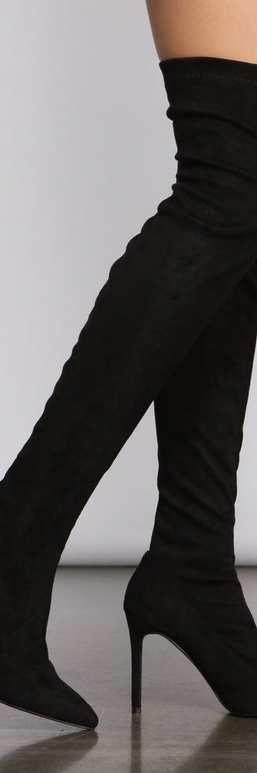 Over The Knee Stiletto Heel Boots are chic ladies' shoes to complete your best 2023 outfits. They come in a variety of trendy women's shoe styles like platforms and dressy low-heels, & are available in wide widths for better comfort.