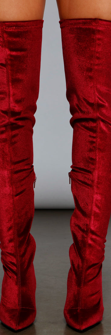 Haute Velvet Over-The-Knee Boots are chic ladies' shoes to complete your best 2023 outfits. They come in a variety of trendy women's shoe styles like platforms and dressy low-heels, & are available in wide widths for better comfort.