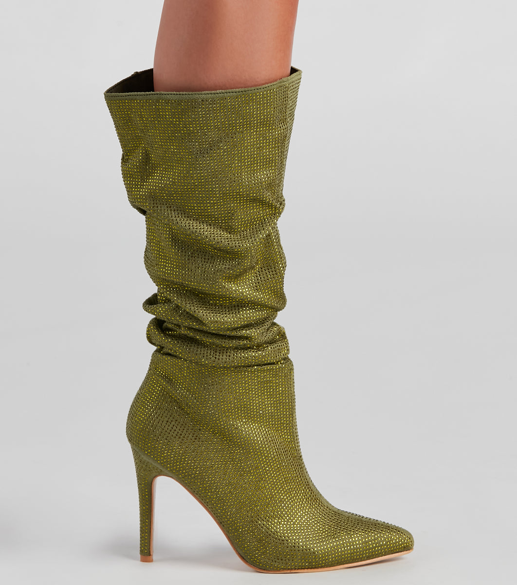 stiletto slouch boots