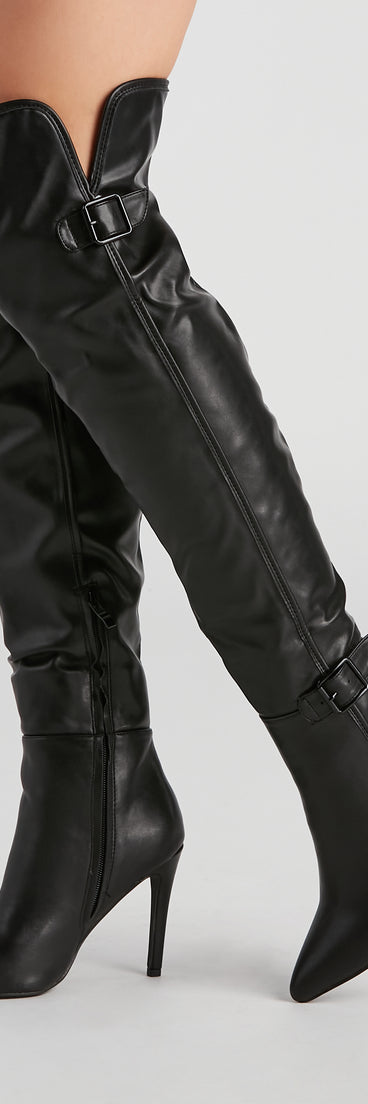 Sleek Moves Over-The-Knee Stiletto Boots are chic ladies' shoes to complete your best 2023 outfits. They come in a variety of trendy women's shoe styles like platforms and dressy low-heels, & are available in wide widths for better comfort.