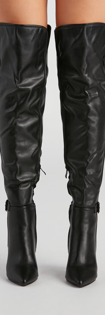 Sleek Moves Over-The-Knee Stiletto Boots are chic ladies' shoes to complete your best 2023 outfits. They come in a variety of trendy women's shoe styles like platforms and dressy low-heels, & are available in wide widths for better comfort.