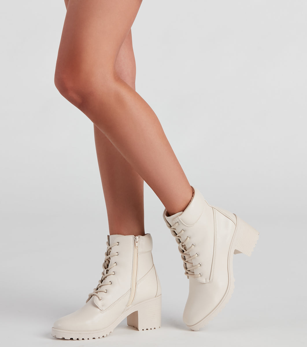 Love That Look Lace-Up Booties