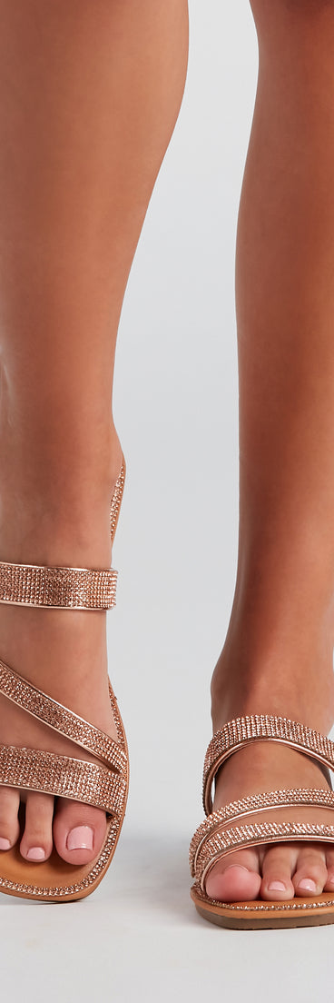 Perfect Sparkle Rhinestone Sandals is a trendy pick to create 2023 concert outfits, festival dresses, outfits for raves, or to complete your best party outfits or clubwear!