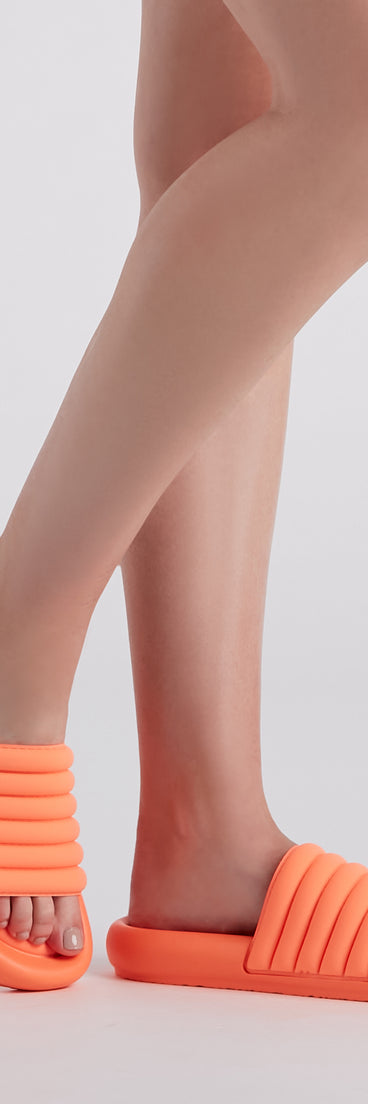 Slip Into Comfort Puff Slide Sandals are chic ladies' shoes to complete your best 2023 outfits. They come in a variety of trendy women's shoe styles like platforms and dressy low-heels, & are available in wide widths for better comfort.