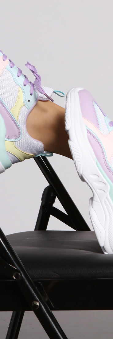 Keep It Trendy Pastel Chunky Sneakers are chic ladies' shoes to complete your best 2023 outfits. They come in a variety of trendy women's shoe styles like platforms and dressy low-heels, & are available in wide widths for better comfort.