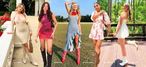 Dresses with Cowboy Boots: 7 Chic Ways To Style | Windsor Dresses with Cowboy Boots: 7 Chic Ways To Style | Windsor