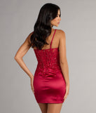 Karla Corset Satin Mini Dress