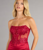 Abrianna Satin Corset Mini Dress