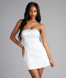 Jaimie Bow Lace-Up Mini Dress