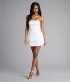 Jaimie Bow Lace-Up Mini Dress