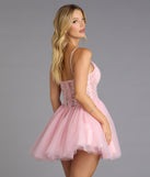 Liza Corset Tulle Skater Dress