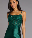 Angeline Corset Satin Mini Dress
