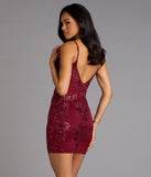 Jovie Sequin Glitter Sheer Mesh Mini Dress