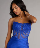 Emilia Corset Lace-Up Mini Dress