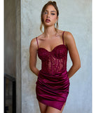 Style your seasonal looks with the Brandy Sleeveless Lace Satin Bodycon Mini Dress, a trend-right, fall dress designed for any plan on your calendar with new and unqiue details.