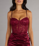 Brandy Sleeveless Lace Satin Bodycon Mini Dress