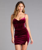 The Tate Velvet Corset Bodycon Mini Dress is your new go-to Windsor dress—effortless, versatile, and made to update your fall style in seconds.