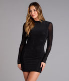 Noelle Beaded Open Back Bodycon Mini Dress