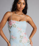 Feel ready for every dance floor moment or feed-worthy reel in the Analeia Floral Cutout Beaded Mini Dress, a homecoming dress designed to own your moment.