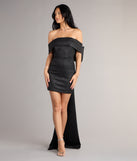 Lucinda Glitter Bow Mini Dress