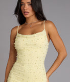 Catalina Rhinestone And Pearl Formal Mini Dress