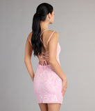 Style your seasonal looks with the Hannah Sequin Lace-Up Bodycon Mini Dress, a trend-right, fall dress designed for any plan on your calendar with new and unqiue details.