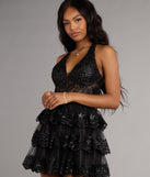 Katy Corset Tulle Skater Dress