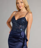 Style your seasonal looks with the Kinsley Satin Beaded Mini Dress With Sash, a trend-right, fall dress designed for any plan on your calendar with new and unqiue details.