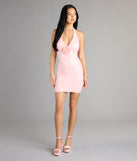 Aleena Sequin Flower Bodycon Mini Dress