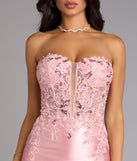 Aria Sequin Floral Embroidered Satin Mini Dress