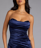 Greta Strapless Bodycon Midi Formal Dress