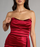 Kayleigh Satin Mini Dress With Sash