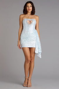 Preston Lace Heart Cutout Mini Dress