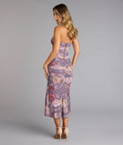 Dianna Strapless Slit Midi Formal Dress
