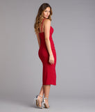Kassidy Glitter Cutout Midi Dress
