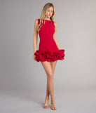 Style your seasonal looks with the Ellerie Low Back Ruffle Bubble Short Dress, a trend-right, fall dress designed for any plan on your calendar with new and unqiue details.