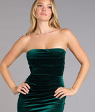 Allyson Glitter Velvet Lace-Up Mini Dress