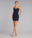 Vienna Rhinestone Pearl Mesh Mini Dress