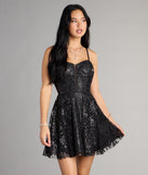 Korrie Glitter Mesh Dress With Pockets