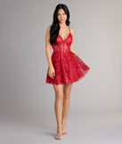 Scarlett Glitter Corset Lace-Up Dress