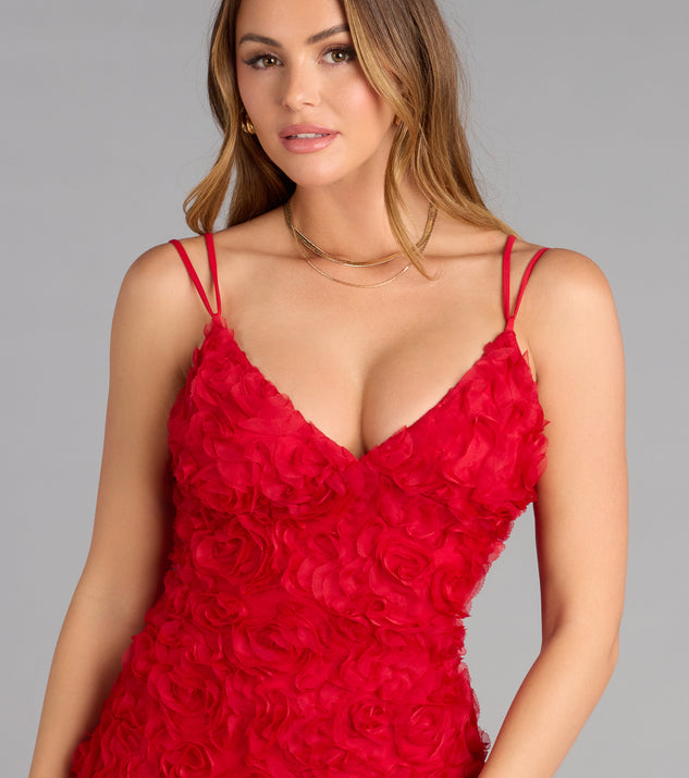open lace back dress Melina Lace-Up Floral Mini Dress