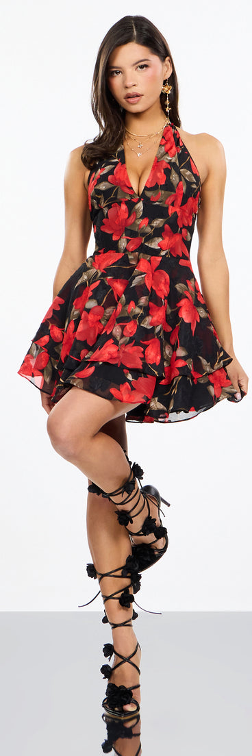 Amalie Floral Corset Mini Dress