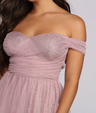 Laura Off The Shoulder Mesh Dress